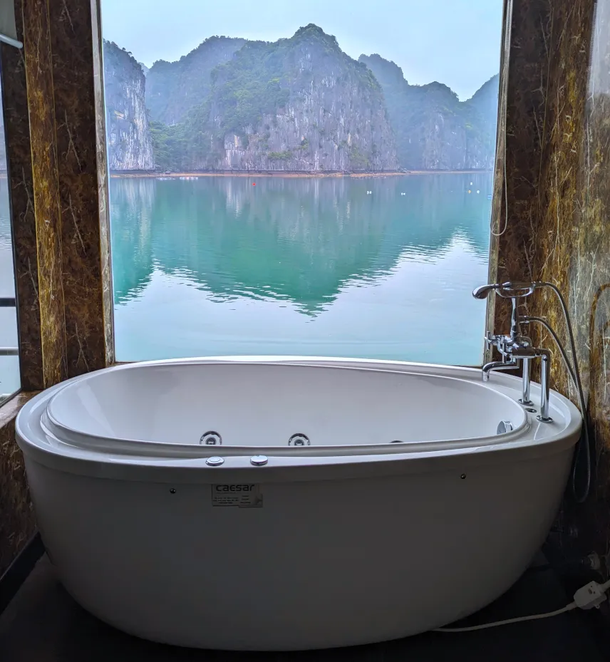 Picture of Our private jacuzzi on our Halong Bay cruise