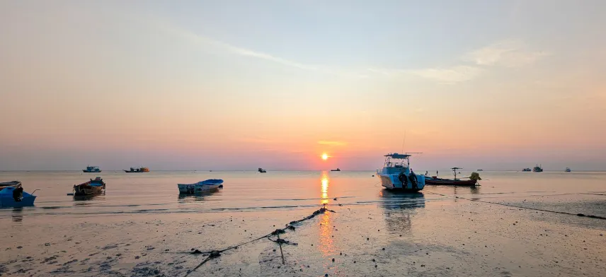 Picture of Sunset on the beach, Thailand