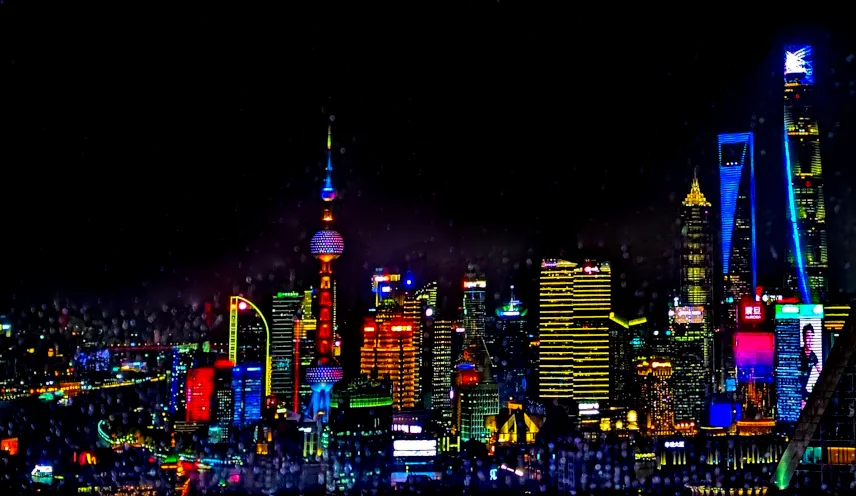 Picture of Shanghai rooftop bar view