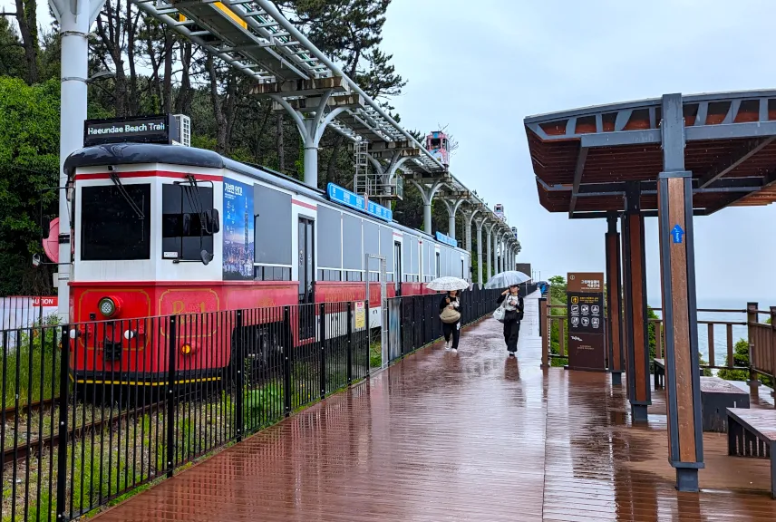 Picture of Haeundae Beach Train and Haeundae Sky Capsule