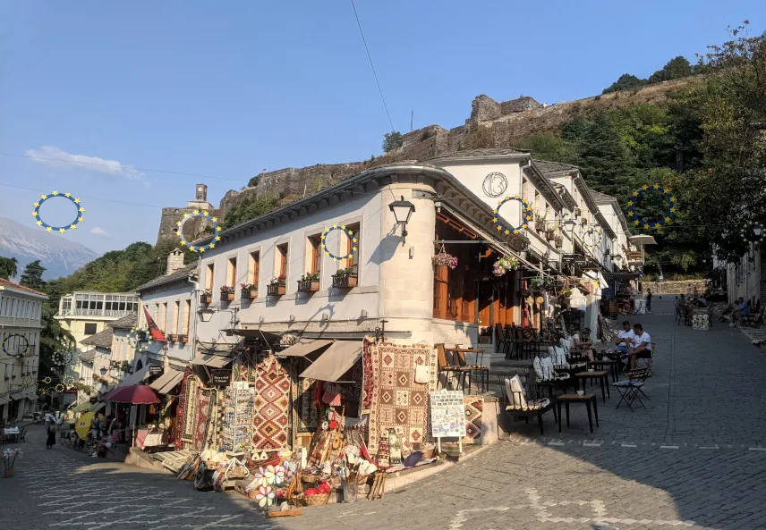 Picture of old town, Gjirokaster