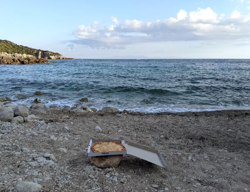 Picture of our dinner at Akuarium Beach, Jala