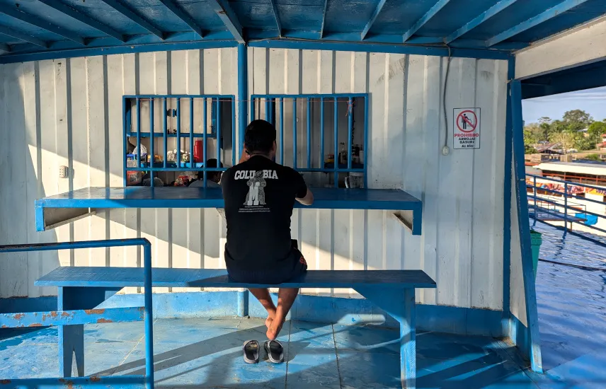 Picture of Power outlets on our cargo ship on the Amazon