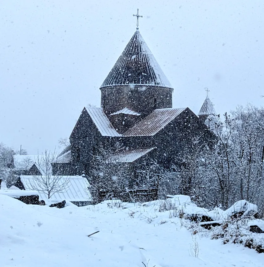 Picture of Sanahin Monastery in winter