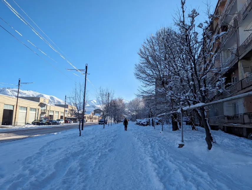 Picture of Sidewalks in the Armenian winter