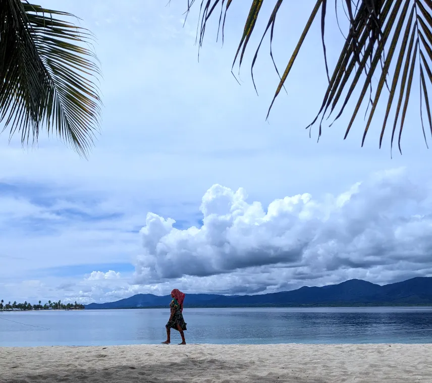 Picture of a beach on the San Blas islands