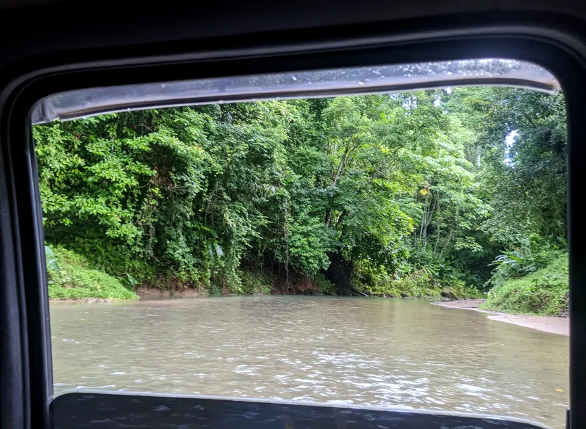 Picture of Crossing a river to visit Corcovado National Park