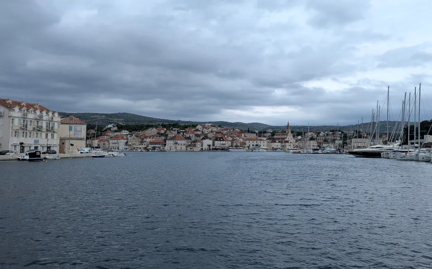 Picture of Sailing into Milna port, Brac