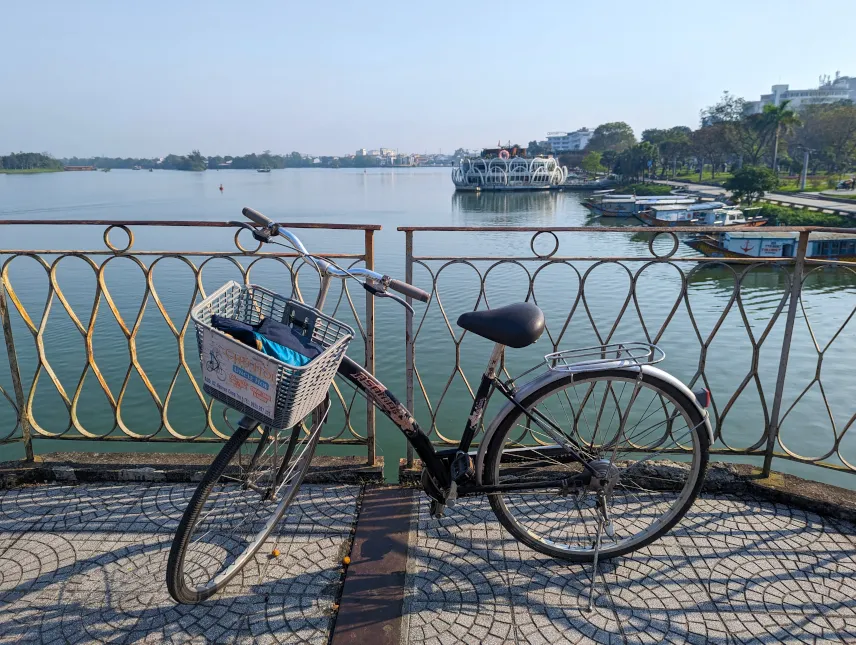 Picture of my bicycle in Hue