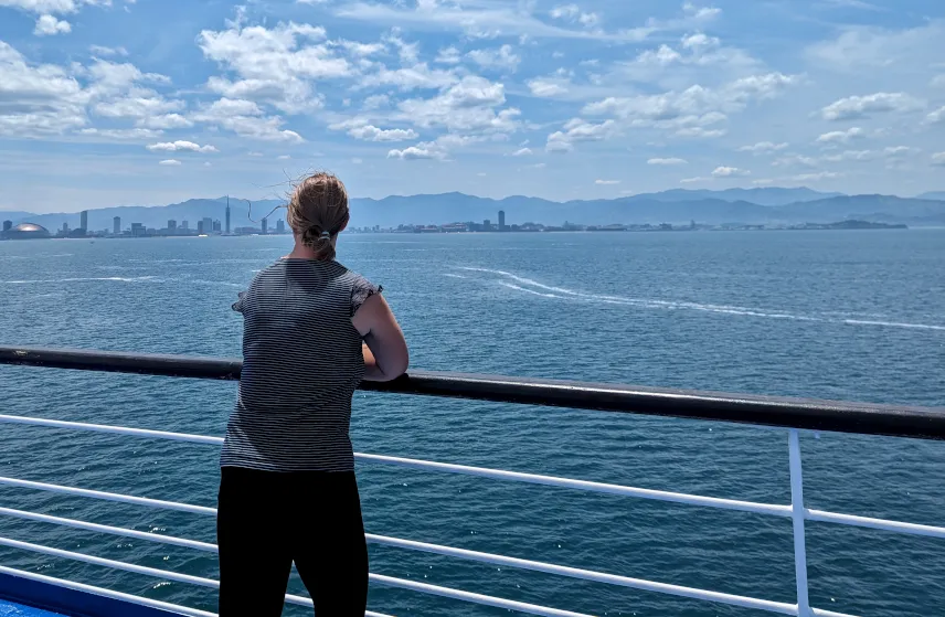 Picture of Having a lovely time on the ferry between Fukuoka and Busan