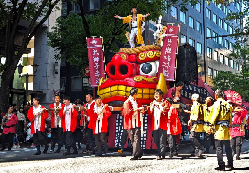 Picture of Hakata Dontaku Festival parade