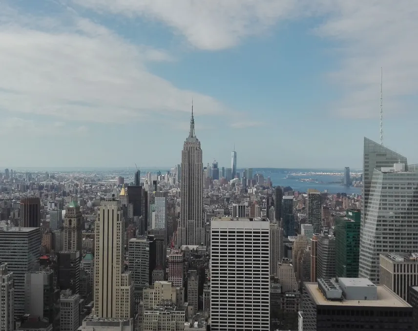 Picture of view from Top of the Rock, NYC