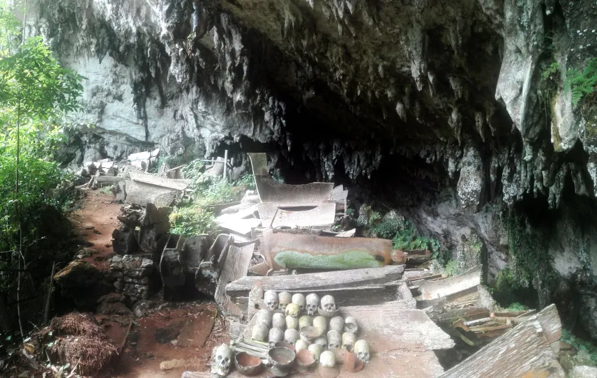 Tana Toraja cave grave on Sulawesi, Indonesia