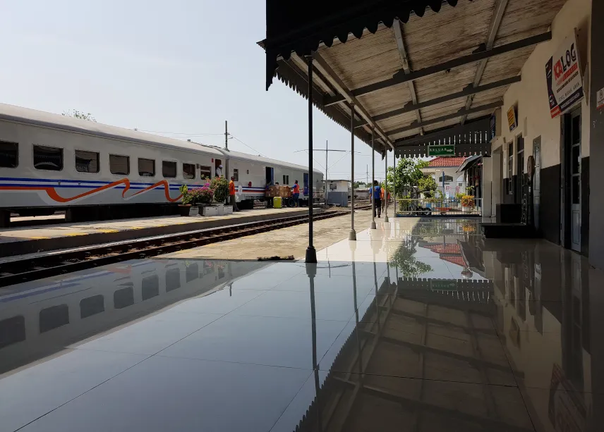 Picture of Indonesian train station
