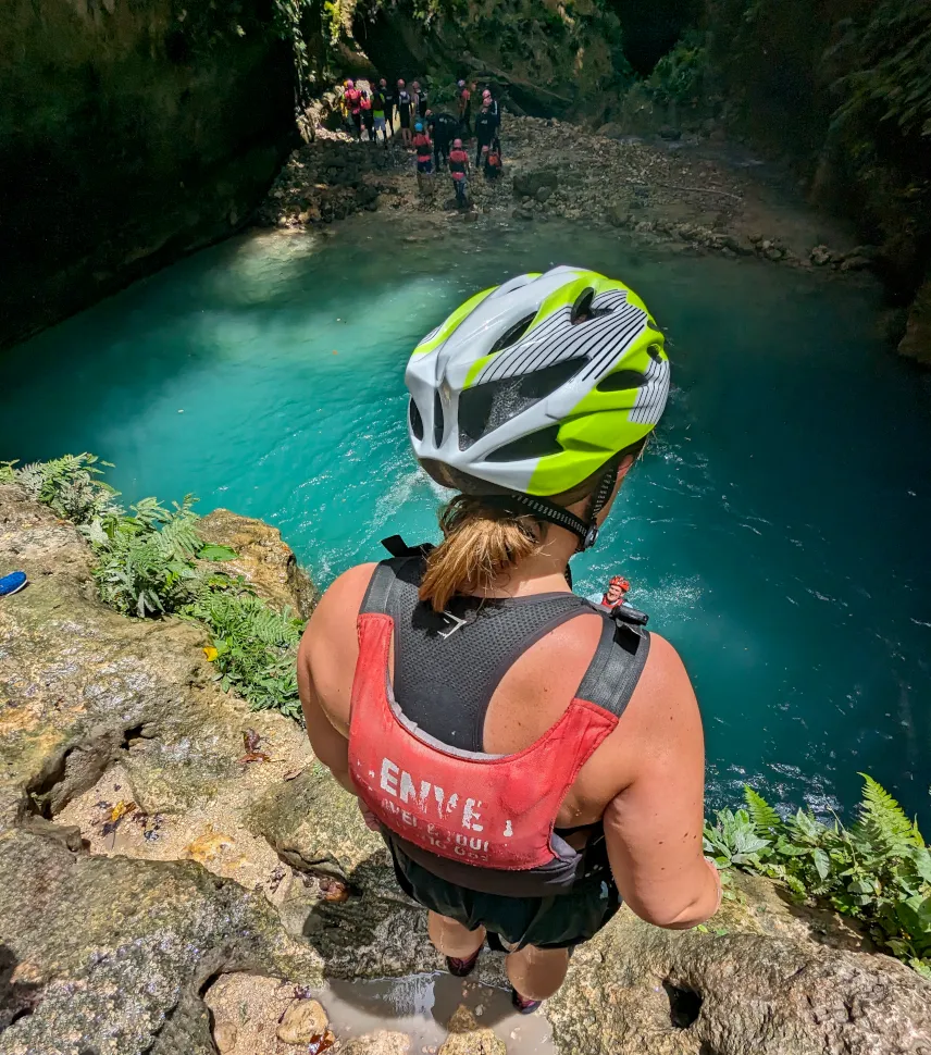 Picture of First jump of Kawasan Falls Canyoneering