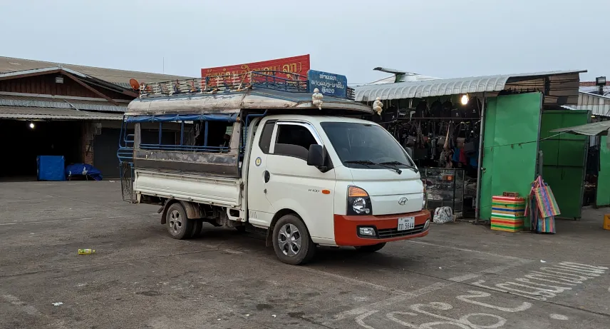 Picture of Songtaew from Thakhek to Kong Lor