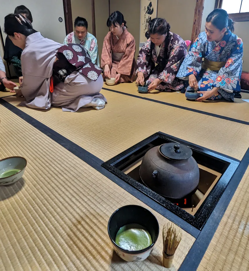 Picture of Preparing our own matcha tea