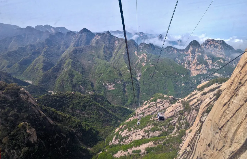 Picture of Mount Huashan west line cable car