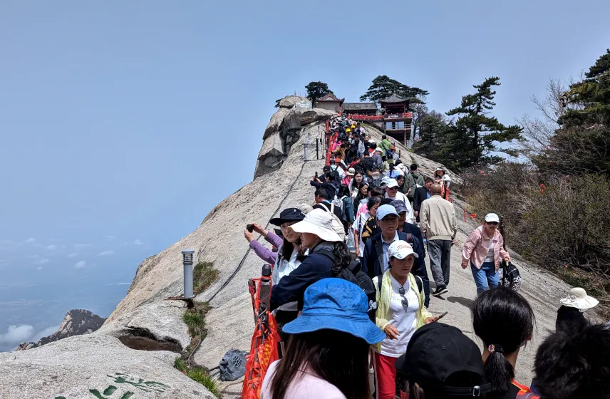 Picture of Hiking crowds on Mt. Huashan