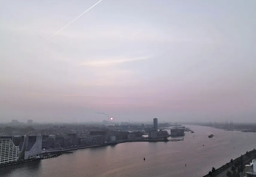 Picture of sunset view in Amsterdam