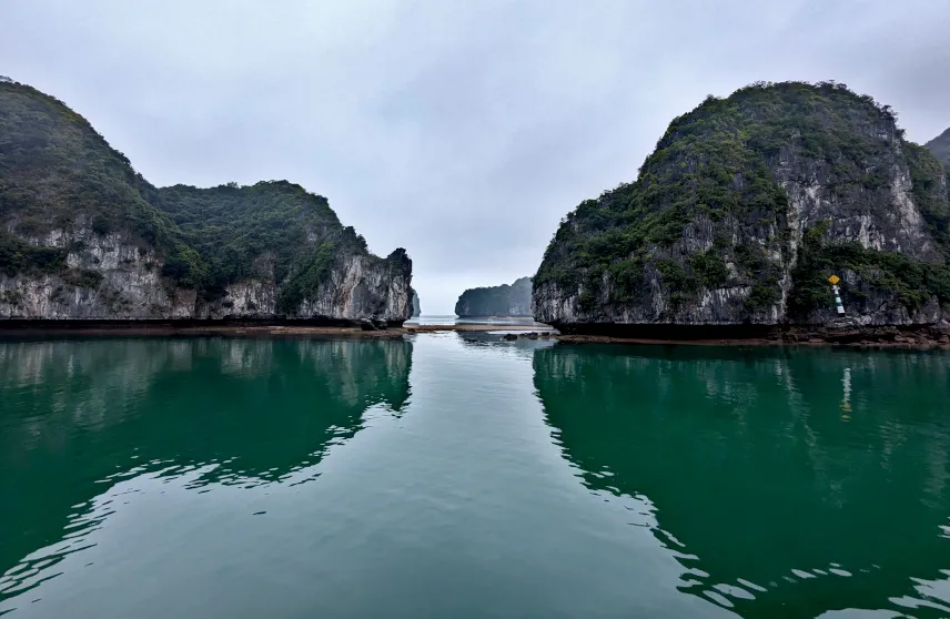 Picture of View from our balcony on Halong Bay Overnight Cruise