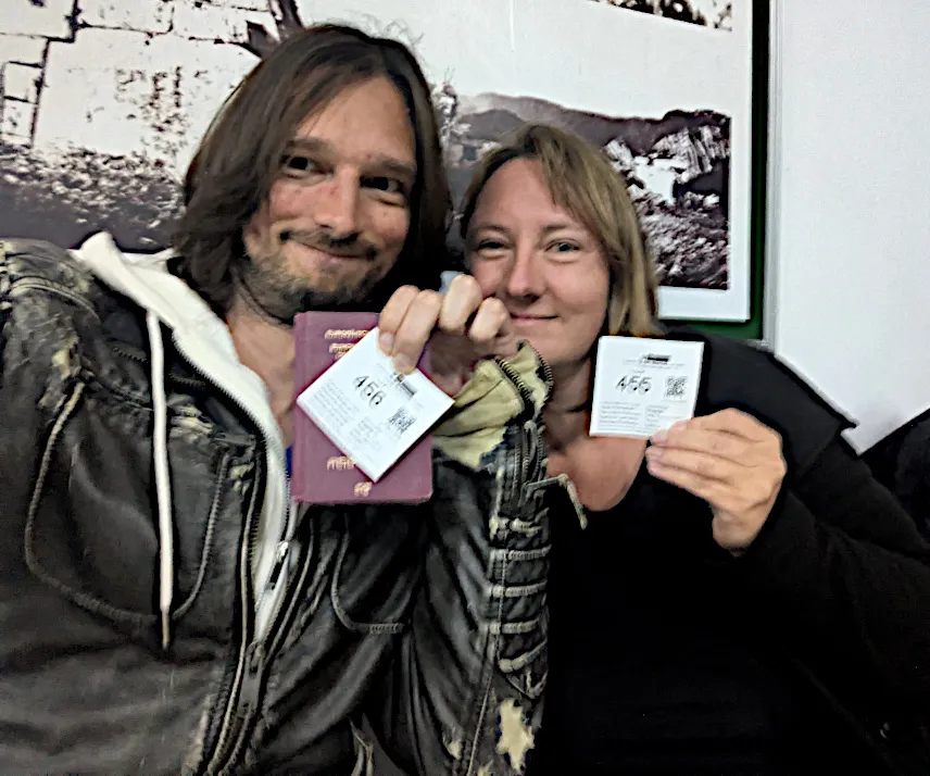 Picture of Our ticket numbers