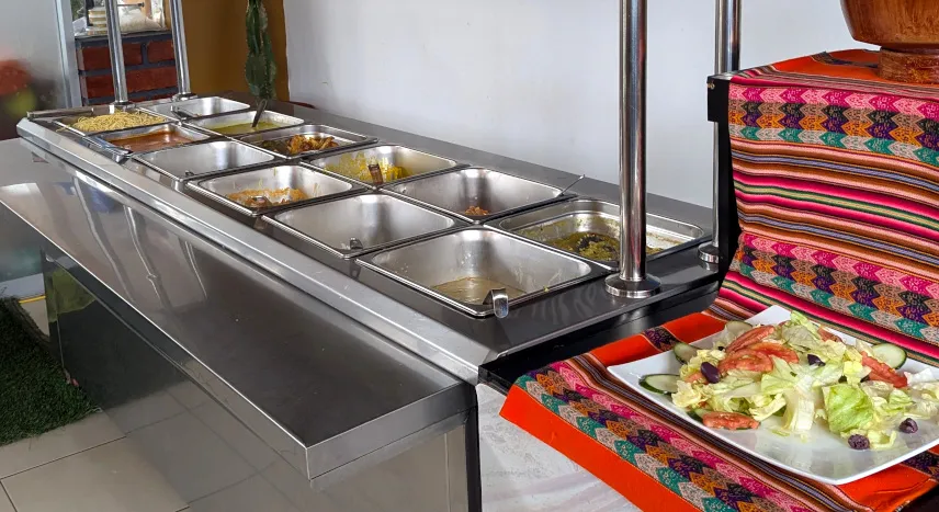 Picture of Buffet lunch on our Rainbow Mountain tour