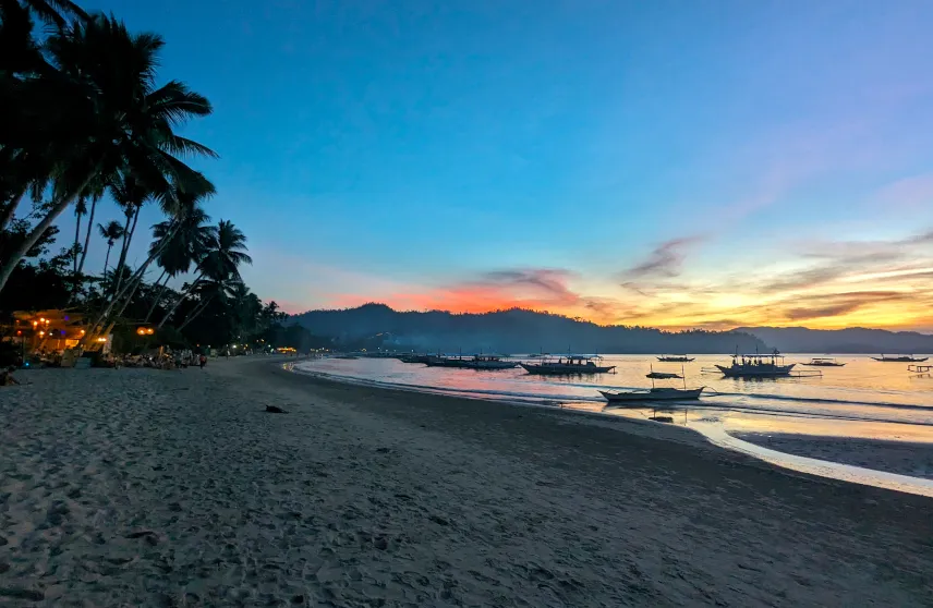 Picture of Sunset at Port Barton Beach