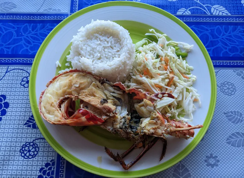 Picture of San Blas lobster meal
