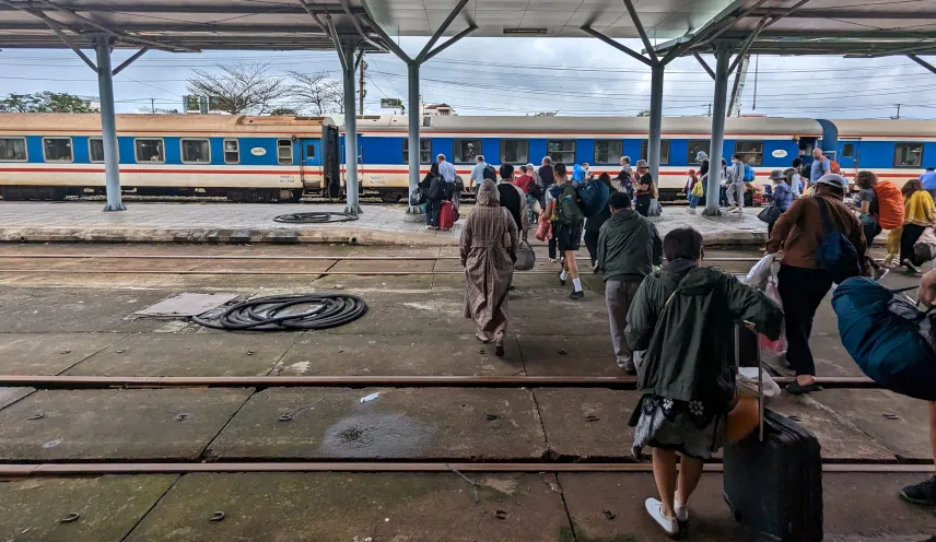 Picture of Boarding the Vietnam overnight train