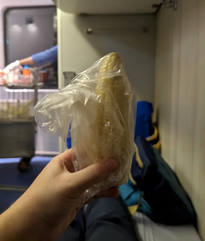 Picture of Food on a sleeper train in Vietnam