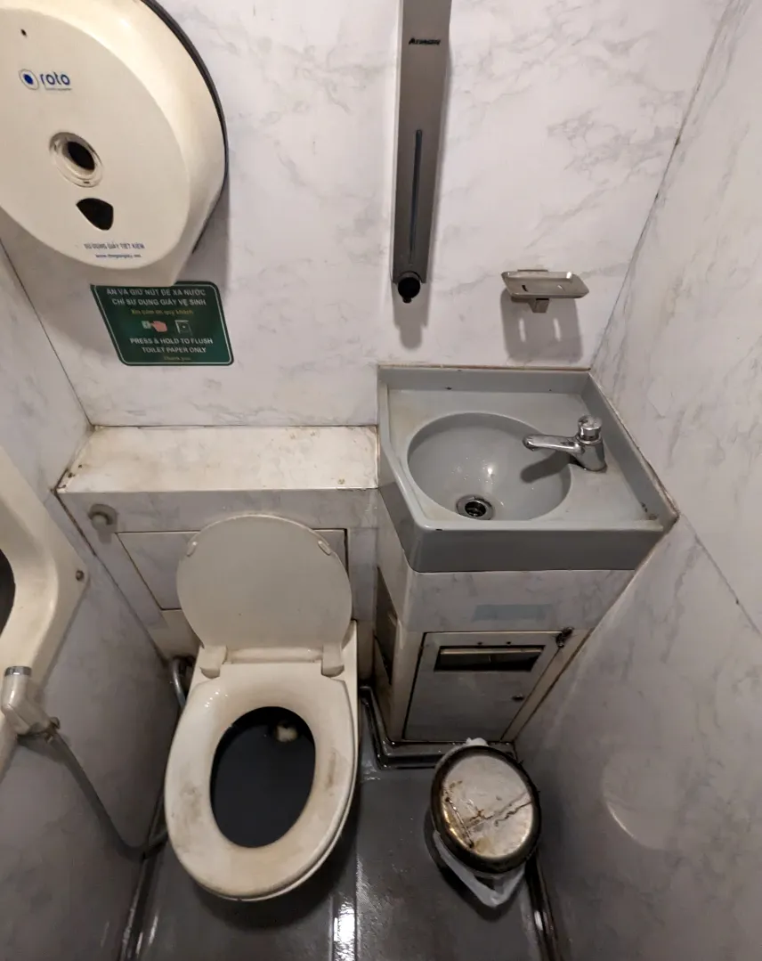 Picture of Toilet on the train from Da Nang to Ho Chi Minh City