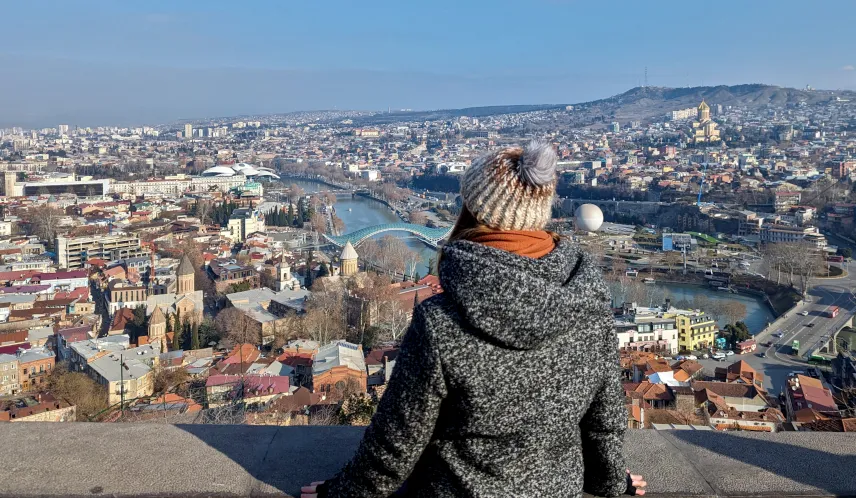Picture of Bucketlist2life looking at Tbilisi Georgia