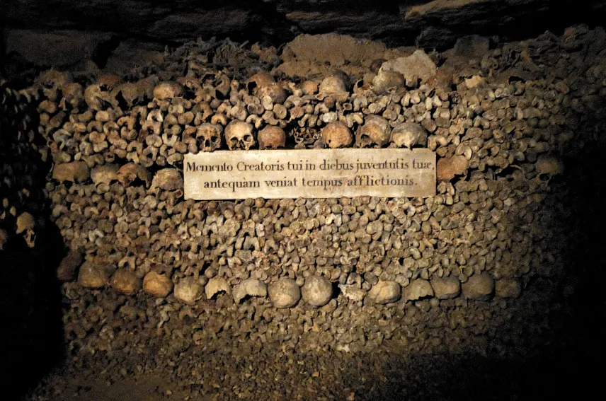 Picture of catacombs, Paris, France