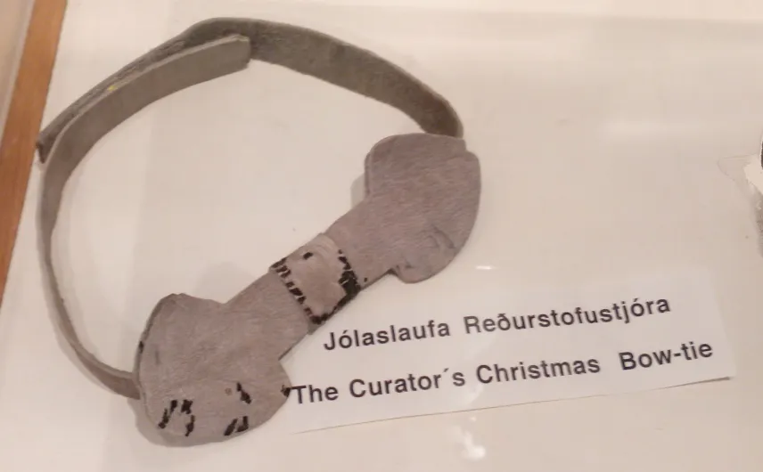 Picture of penis bow-tie in Icelandic Phallological Museum, Reykjavík, Iceland