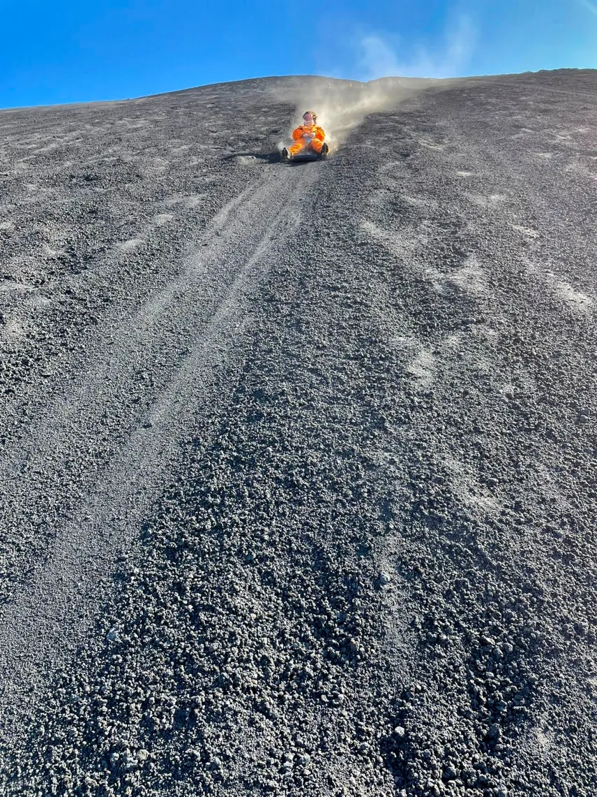 Picture of Me boarding down Cerro Negro Volcano