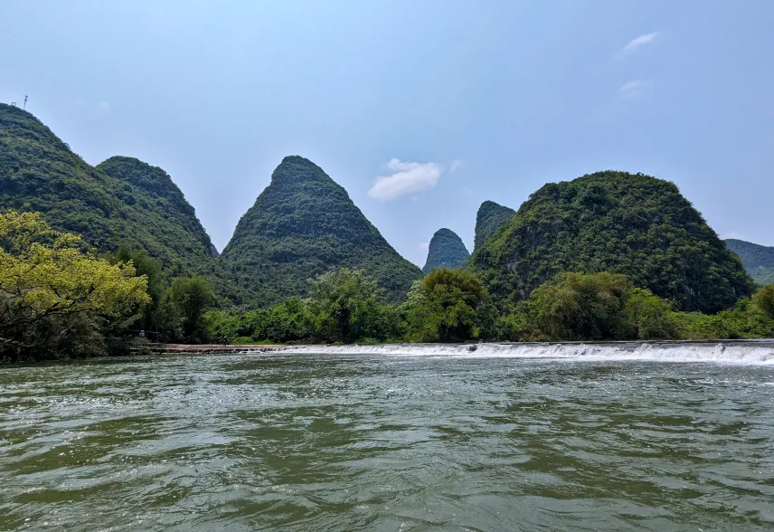 Picture of Dam/Rapid on Yulong River