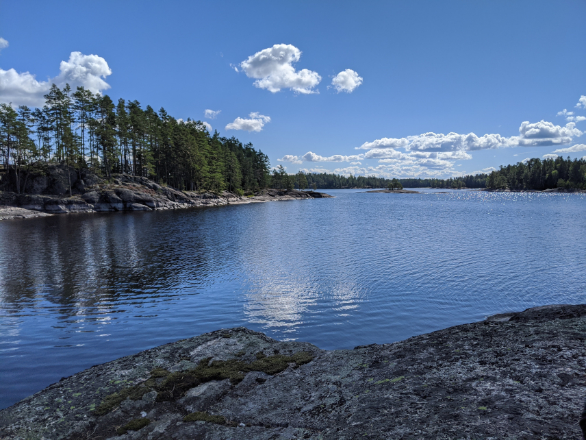 A picture of a lake in Sweden